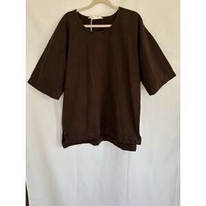 Men's Zara Brown Shirt Size Medium, Denim Material